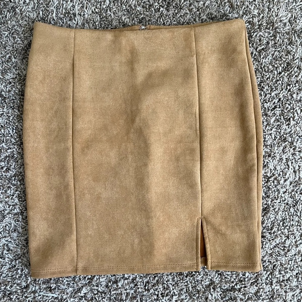 Suede Mini Skirt